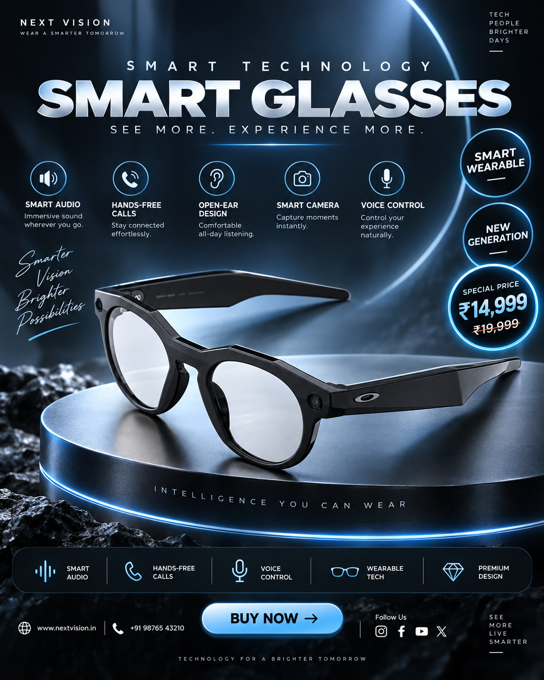 Smart Eyewear generated with PromptKit Pro